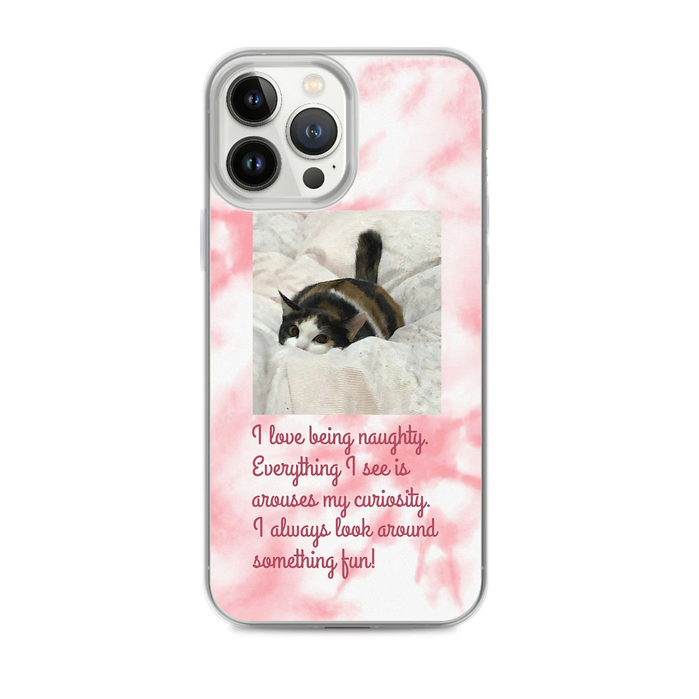 サムネイル： Clear Case for iPhone® copy with a Cute Cat (sakura)