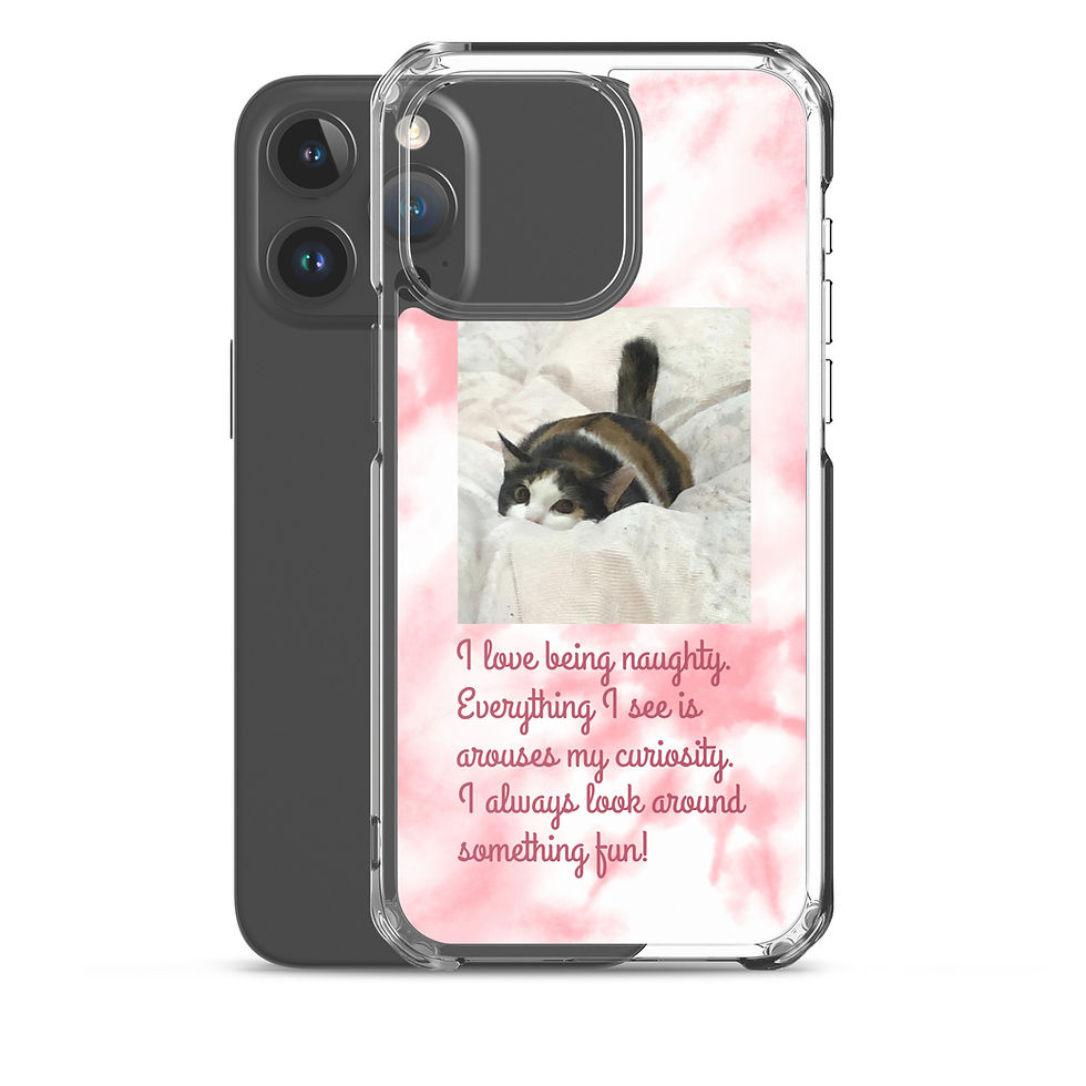 サムネイル： Clear Case for iPhone® copy with a Cute Cat (sakura)