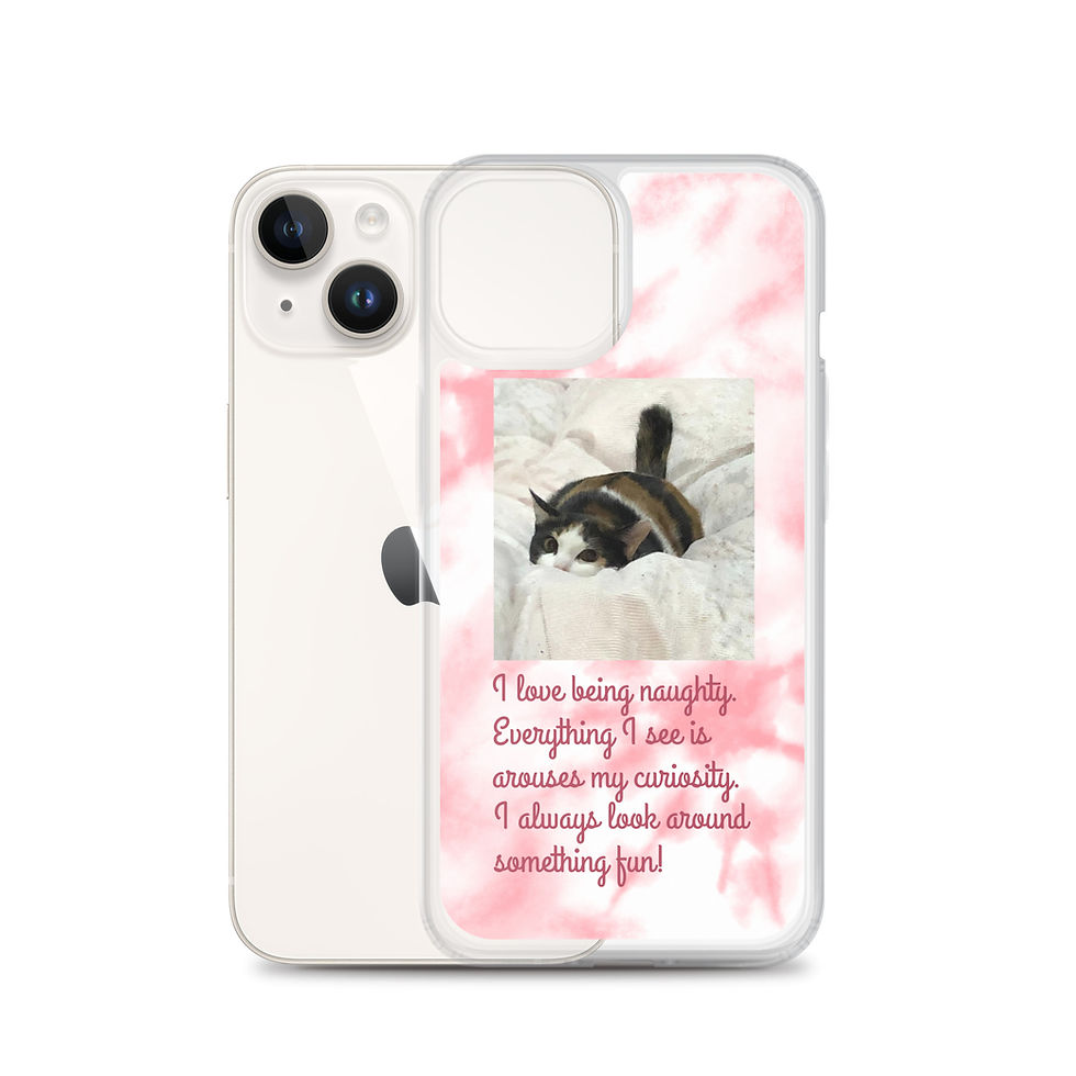 サムネイル： Clear Case for iPhone® copy with a Cute Cat (sakura)