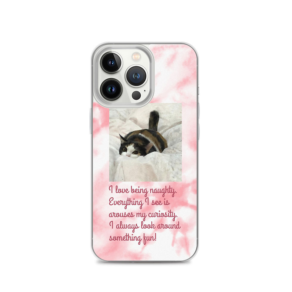 サムネイル： Clear Case for iPhone® copy with a Cute Cat (sakura)