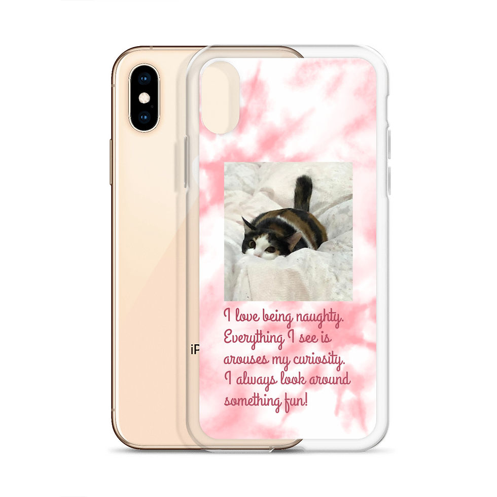 サムネイル： Clear Case for iPhone® copy with a Cute Cat (sakura)