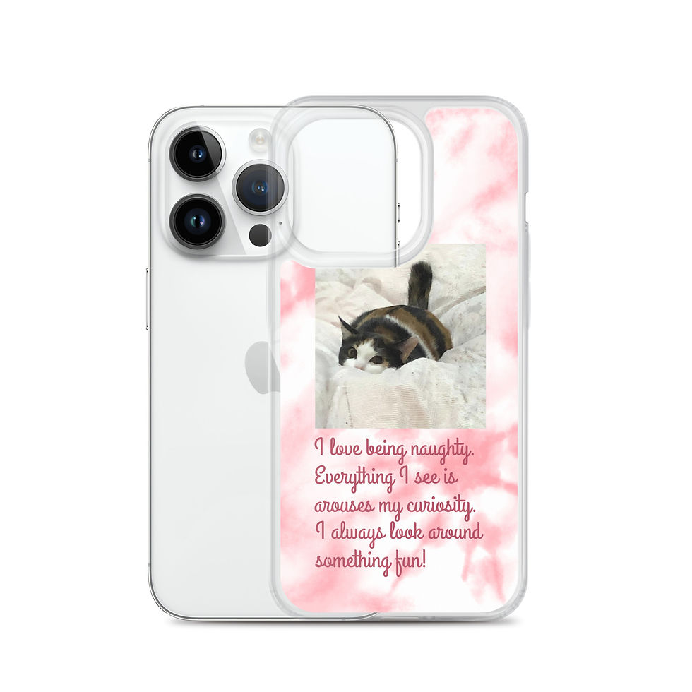 サムネイル： Clear Case for iPhone® copy with a Cute Cat (sakura)