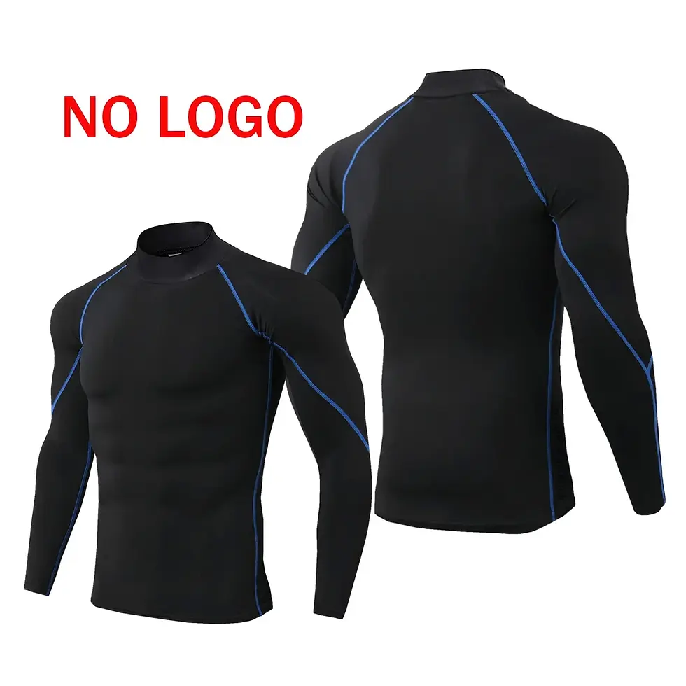 Thumbnail: Men’s Spider Print Compression Running T-Shirt – Long Sleeve Fitness Sport Shirt
