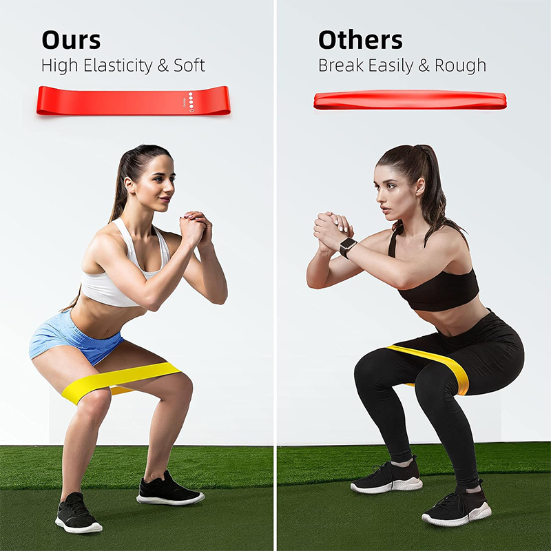 Thumbnail: Elastic Resistance Bands for Yoga Fitness Training Squats and Leg Workouts