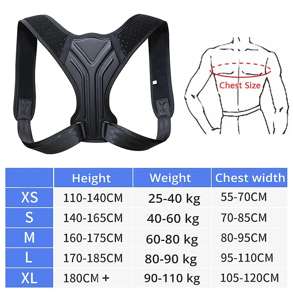Thumbnail: Adjustable Posture Corrector Belt for Back Shoulder and Spine Support