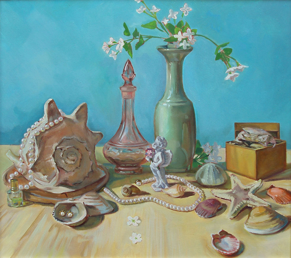 Натюрморт с жемчугом
