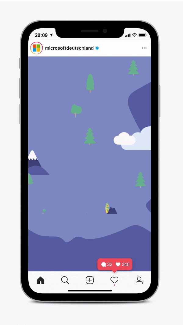 Infographic for the Microsoft CEO's road tour in Germany