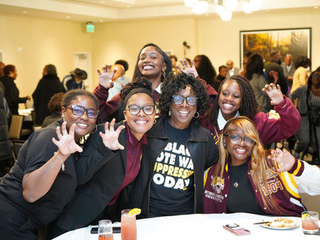 NAACP President Cynthia Slater and students from Bethune-Cookman in Tallahassee