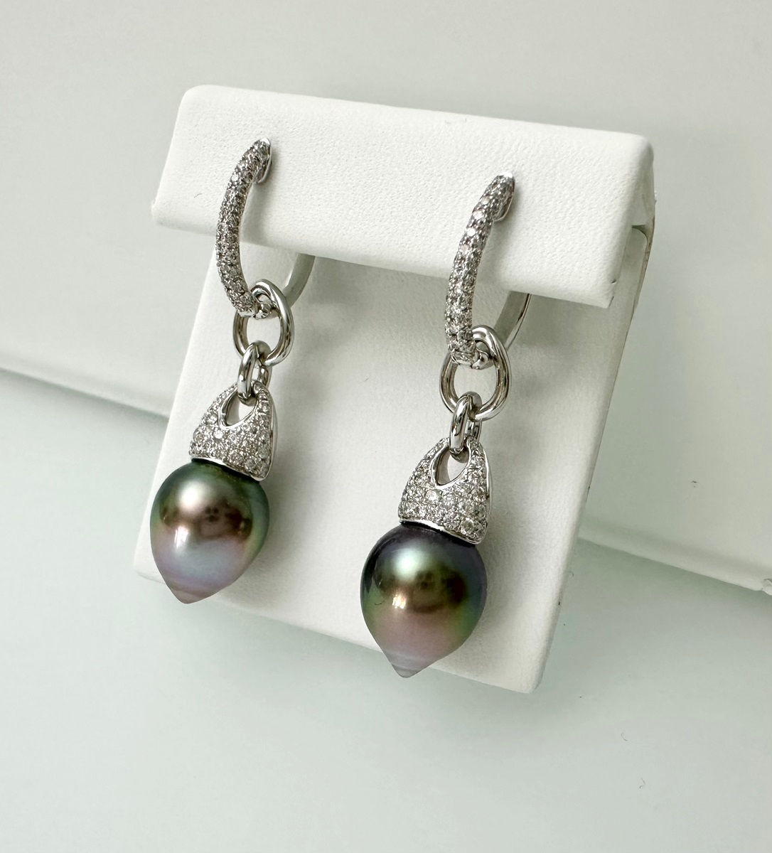 Ohrhänger 750Weissgold poliert