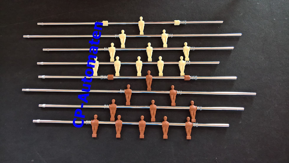 Miniaturbild: Garlando, cp-automaten, CP, Spielerstangen, Teleskopstangen, Safety, Töggeli, Kicker, Fussballtisch, Tischfussball, Baby-Foot