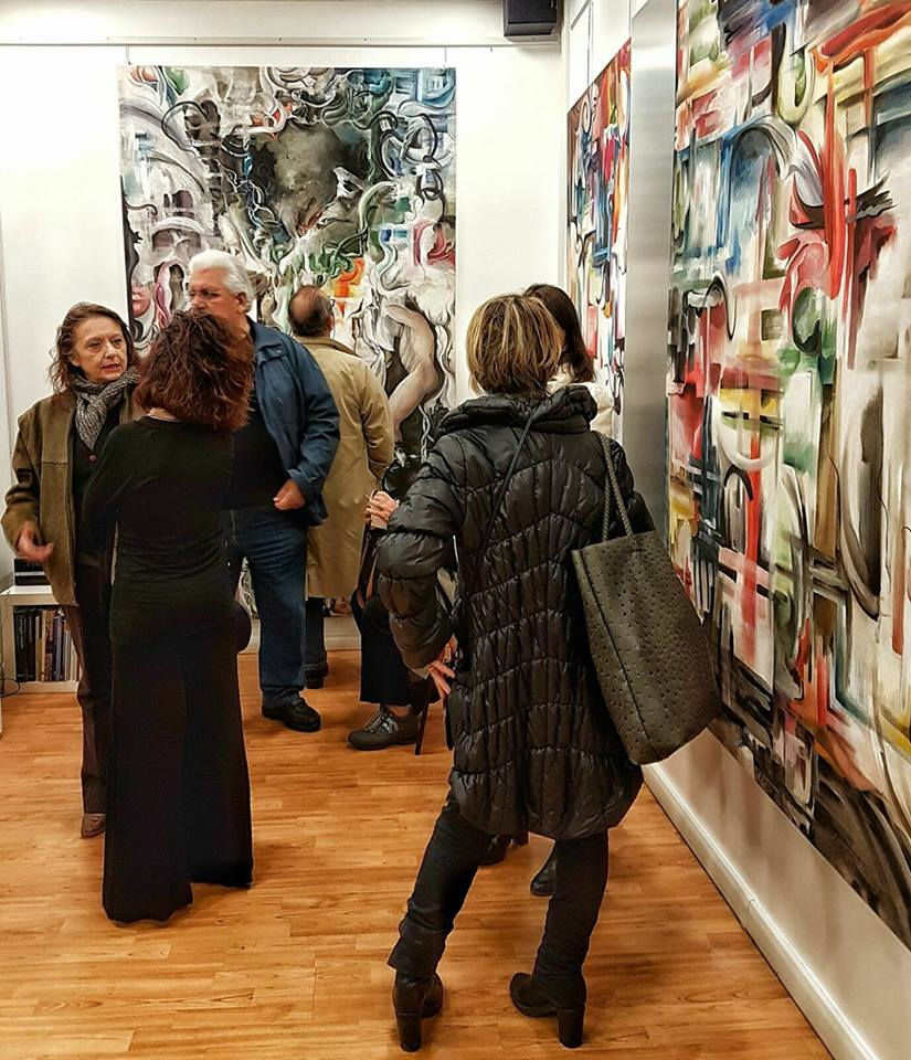 Vernissage chimica mente hue apertura mostra