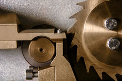 industry machine close up