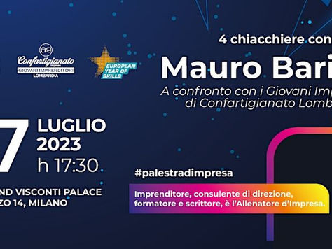ll 27 luglio il nuovo appuntamento del ciclo "4 chiacchiere con" Mauro Baricca