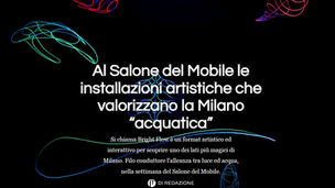 Al Salone del Mobile le installazioni artistiche che valorizzano la Milano “acquatica”