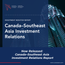 Now Released: Canada-Southeast Asia Investment Relations. An Asia Pacific Foundation of Canada Report