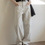Thumbnail: High waisted denim straight pants
