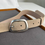 Thumbnail: Abstract matte buckle calf leather belt