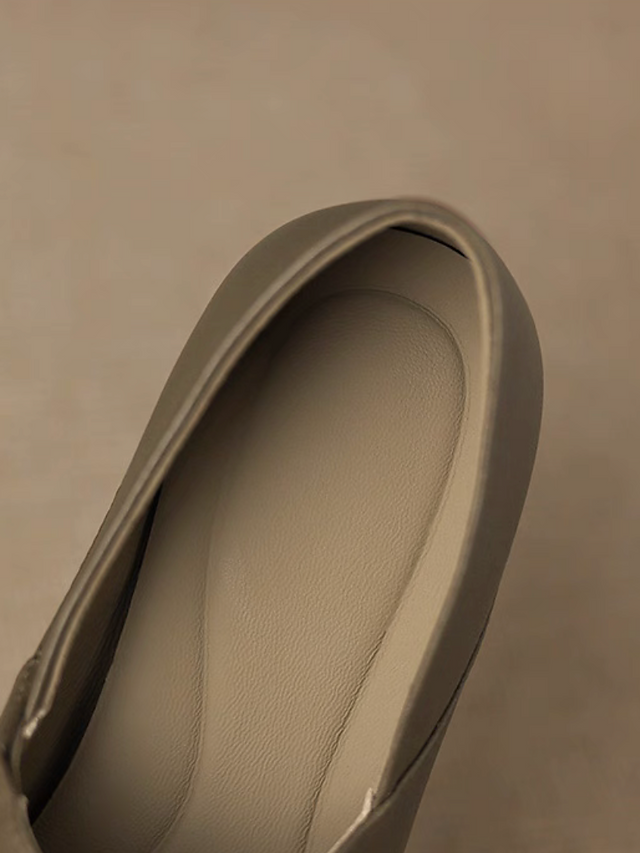 Side braided contour lambskin loafers 14