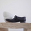 Thumbnail: Made in Paris sheep skin side knots two way lacing round heel  black loafers