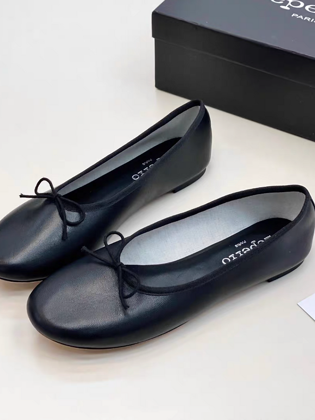 Repetto Paris made in France crimson smooth lambskin ribbon flats 6