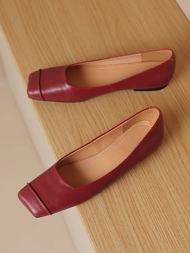 Contour calf leather soft ballerina flats 6