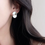 Thumbnail: 925 silver abstract earrings