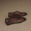 Thumbnail: Diagonal elastic strap crochet brushed off calf leather Mary Janes