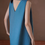 Thumbnail: Lake blue back buttoned strap linen vest