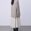 Thumbnail: Mixed color beige cotton rayon frills trim mid length jacket