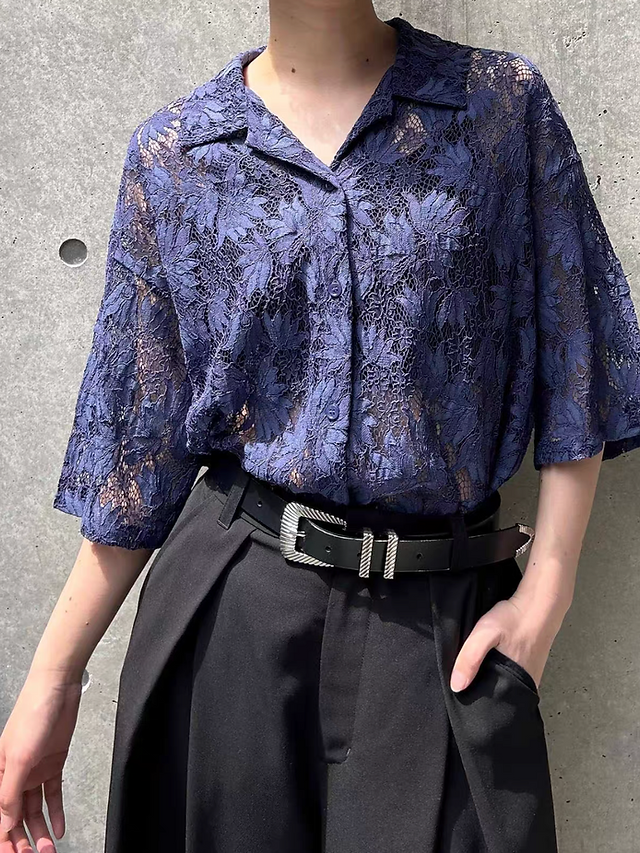 Pageboy floral polyester mid length shirt 9