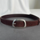 Thumbnail: Abstract matte buckle calf leather belt