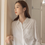 Thumbnail: Embossed floral cotton mid length shirt