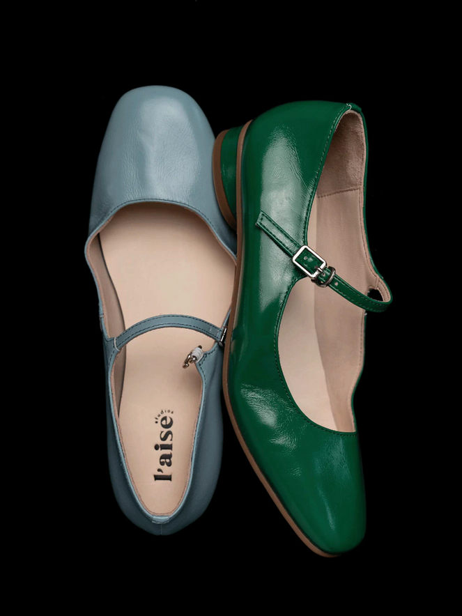 Made in Paris Italian calf skin ruffled Mary janes 3