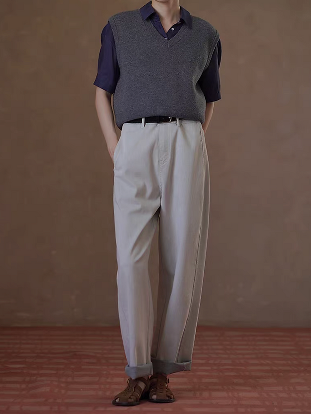 Sora cotton ribbed high waisted side contour pants 5