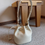 Thumbnail: Toga embossed calf leather bucket shoulder + crossbody bag
