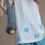 Thumbnail: Embroidered cotton tencel blue patterns flare vest