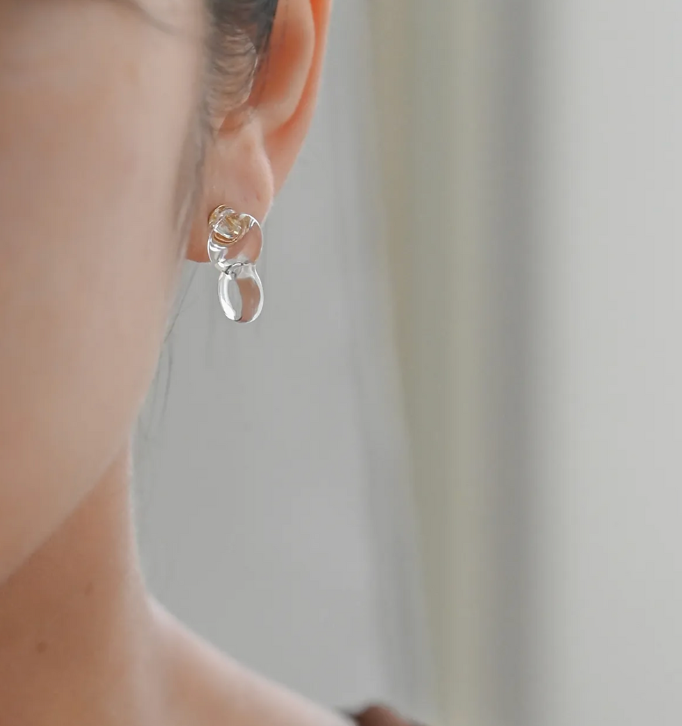 Thumbnail: Handmade Hario Birds words glass beads earrings