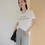 Thumbnail: Never Settle less cotton crewneck embroidered tee