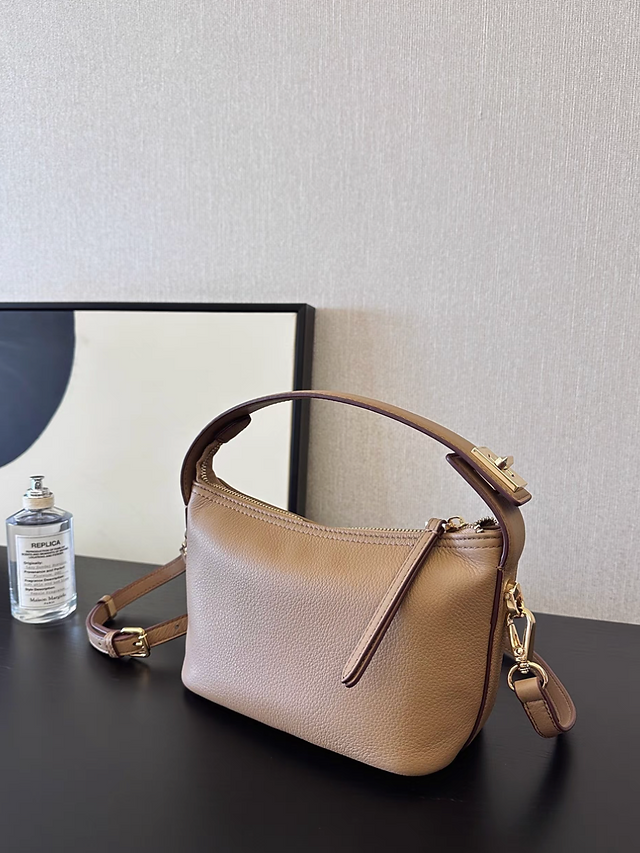 Twist buckle drape toga embossed handle + crossbody bag 9