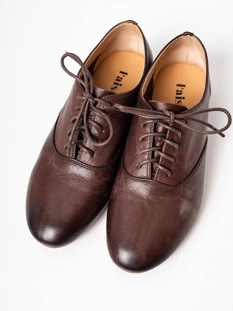 Made in Spain embossed brushed off lacing shoes 8