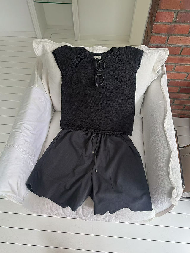 Elasticated casual poly rayon drawstring back pockets shorts 12