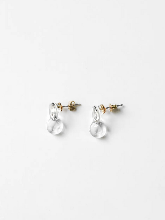Handmade Hario Birds words glass beads earrings 1