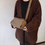 Thumbnail: Toga embossed calf leather drape zipper shoulder + crossbody bag