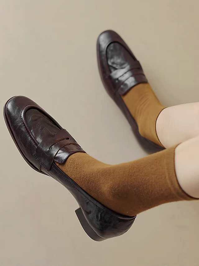 Contour lambskin embossed penny saver loafers 2