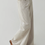 Thumbnail: High waisted beige cotton denim pants