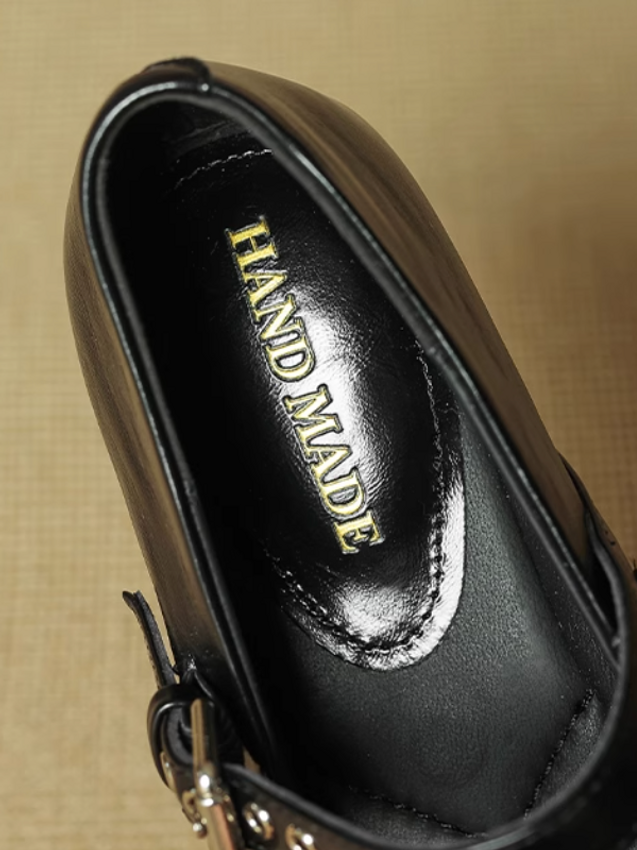 Calf leather ribbon mary janes 14