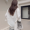 Thumbnail: Embossed floral cotton mid length shirt