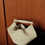 Thumbnail: Metal ball charm calf leather toga embossed handle + crossbody bucket bag