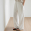 Thumbnail: Drawstring high wasted linen elasticated pants