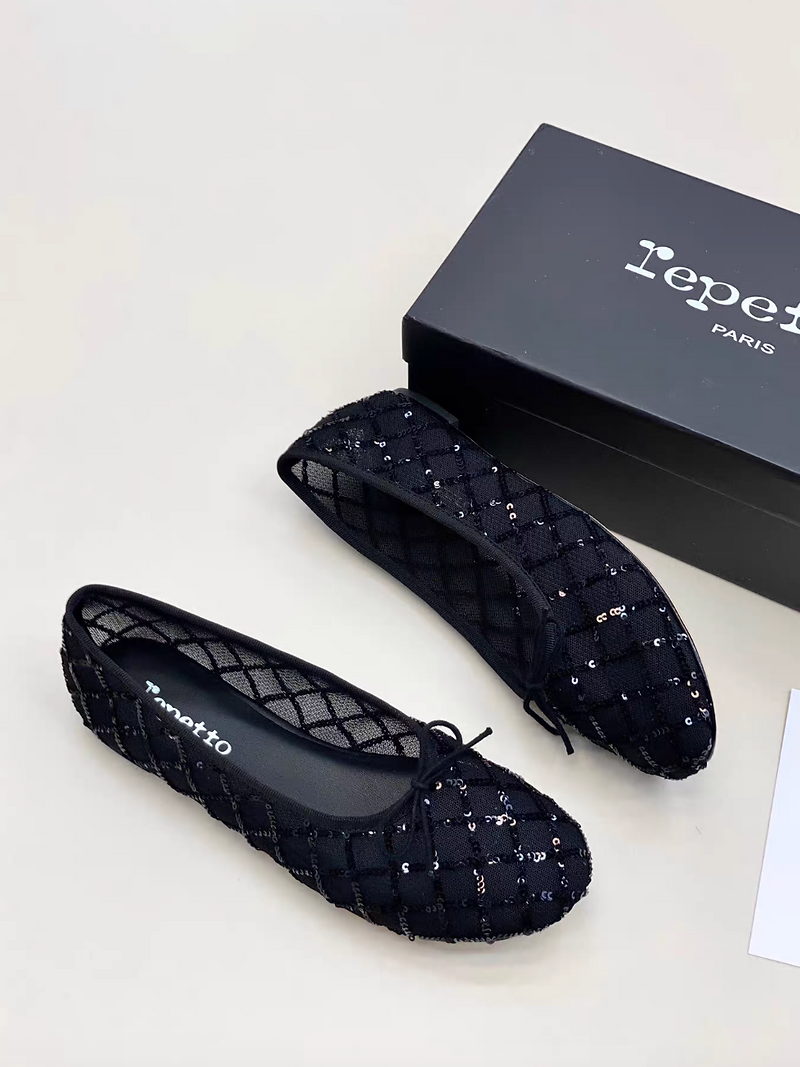 Repetto Paris made in France sequins intricate ballerina flats 6